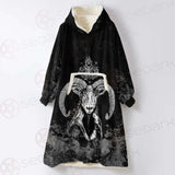 Sigil Of Baphomet 666 SED-0475 Oversized Sherpa Blanket Hoodie