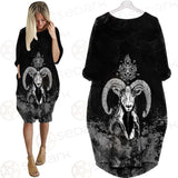 Sigil Of Baphomet 666 SED-0475 Batwing Pocket Dress