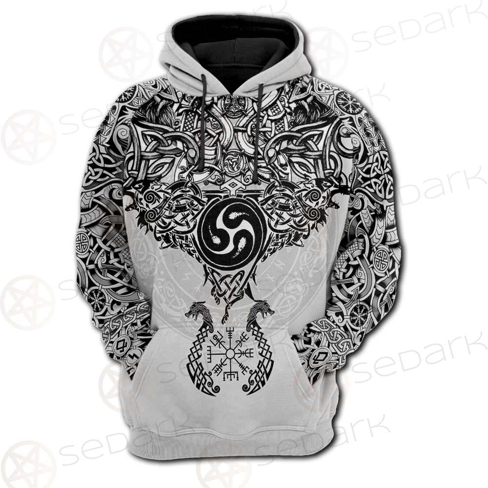 Viking Symbol SED-0476 Hoodie & Zip Hoodie Raglan