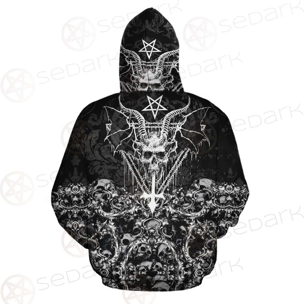 Skull Sigil Of Baphomet SED-0480 Hoodie & Zip Hoodie