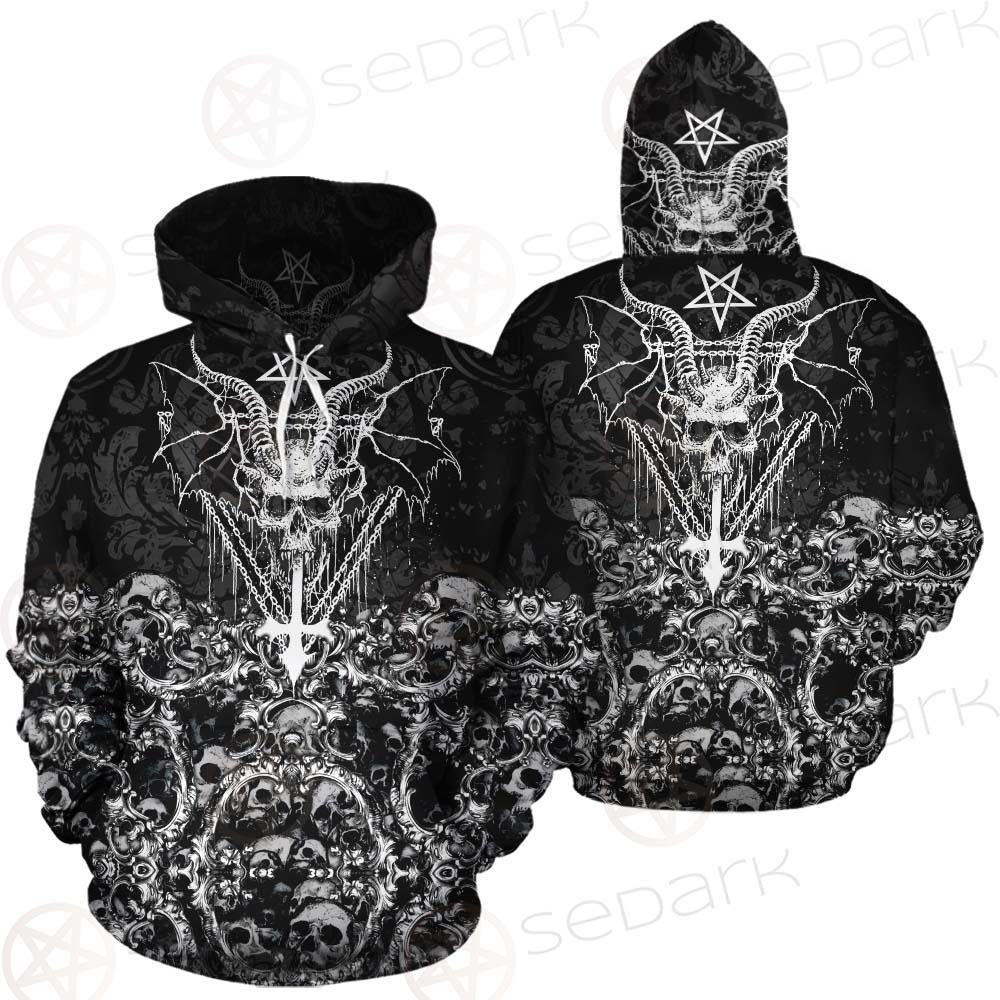 Skull Sigil Of Baphomet SED-0480 Hoodie & Zip Hoodie