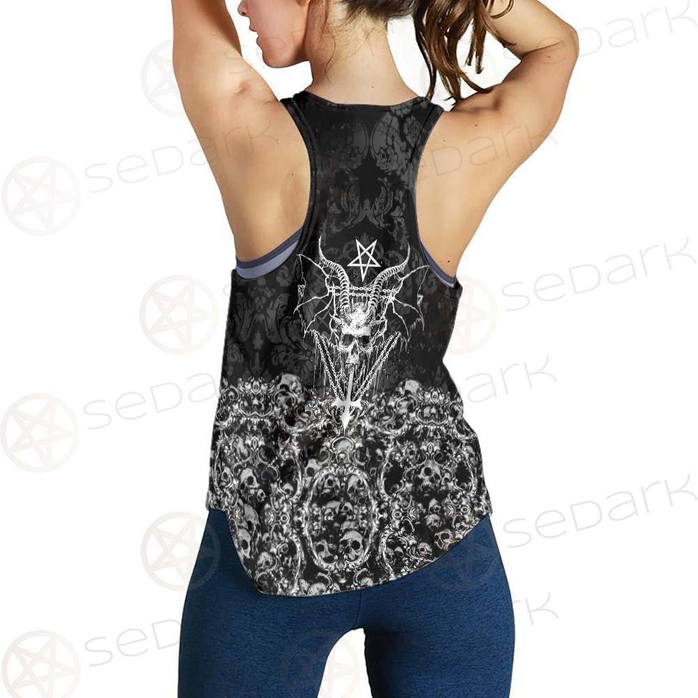 Skull Sigil Of Baphomet SED-0480 Women Tank Top