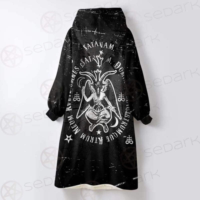Avete Omnes Satanam SED-0481 Oversized Sherpa Blanket Hoodie