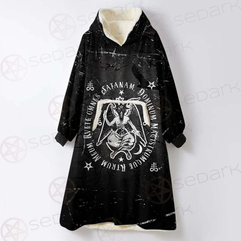 Avete Omnes Satanam SED-0481 Oversized Sherpa Blanket Hoodie