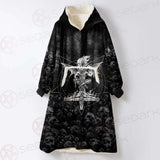 Skull Satan Cross Inverted SED-0491 Oversized Sherpa Blanket Hoodie