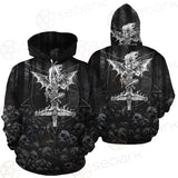 Skull Satan Cross Inverted SED-0491 Hoodie & Zip Hoodie