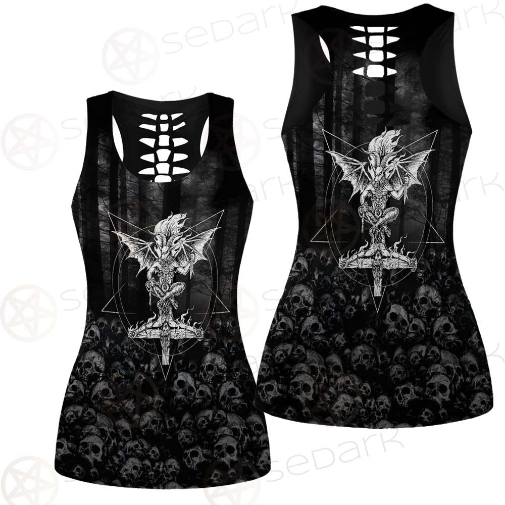 Skull Satan Cross Inverted SED-0491 Women Tank Top