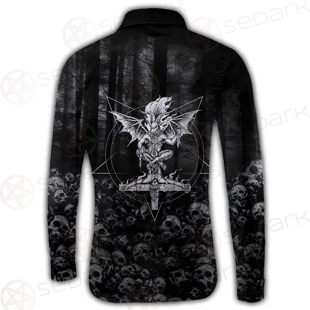Skull Satan Cross Inverted SED-0491 Shirt Allover