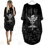 Skull Satan Cross Inverted SED-0491 Batwing Pocket Dress