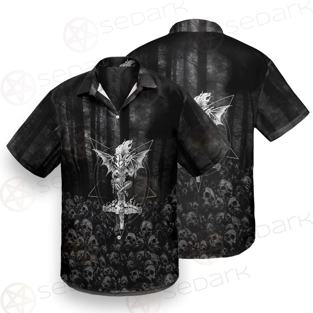 Skull Satan Cross Inverted SED-0491 Shirt Allover