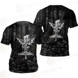 Skull Satan Cross Inverted SED-0491 Unisex T-shirt
