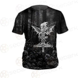Skull Satan Cross Inverted SED-0491 Unisex T-shirt