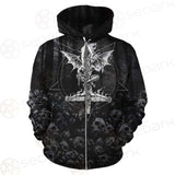 Skull Satan Cross Inverted SED-0491 Hoodie & Zip Hoodie