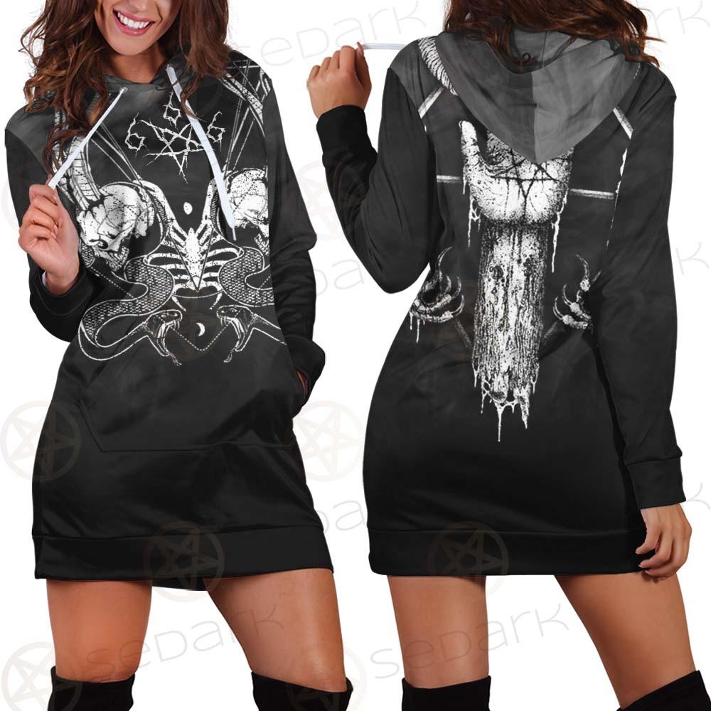 Satanic 666 SED-0492 Hoodie Dress