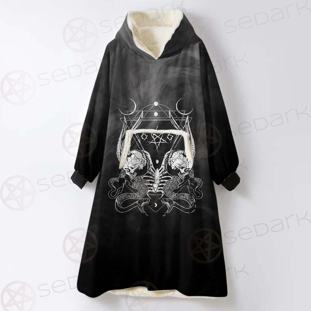 Satanic 666 SED-0492 Oversized Sherpa Blanket Hoodie