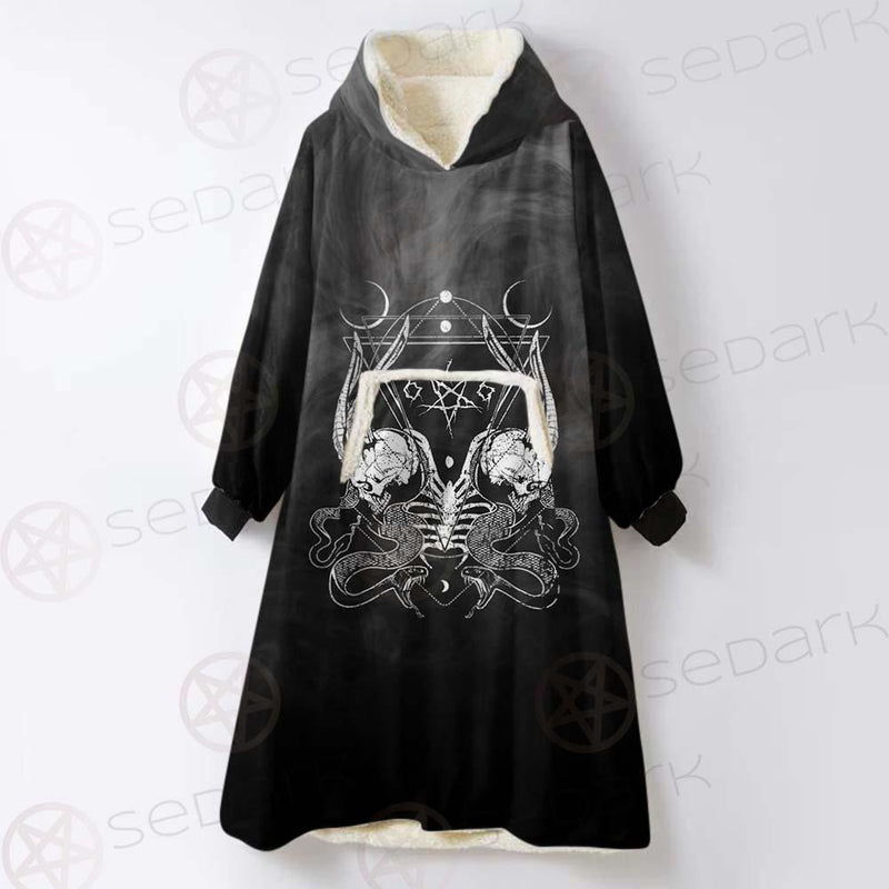 Satanic 666 SED-0492 Oversized Sherpa Blanket Hoodie