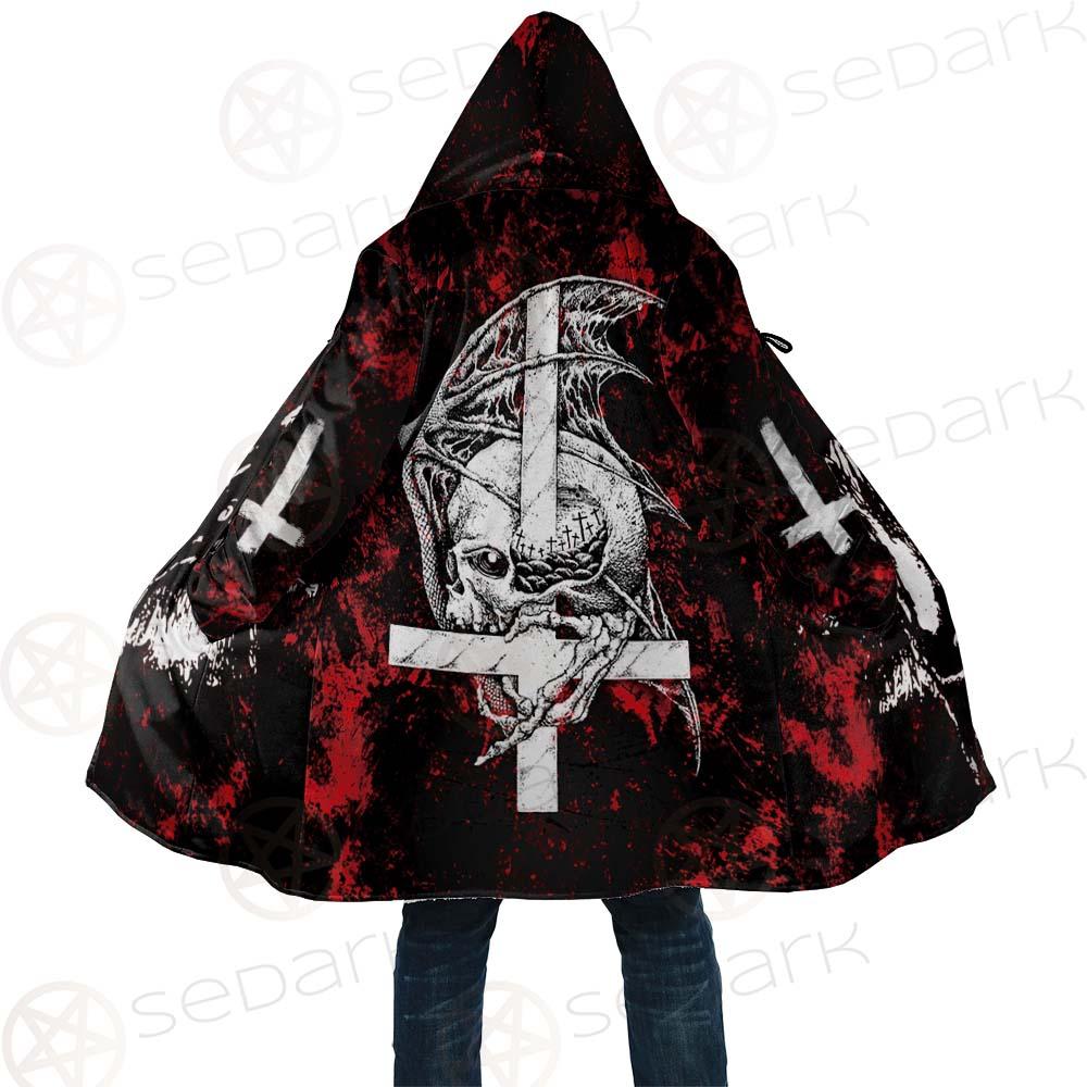 Satan Head Cross Inverted SED-0493 Cloak