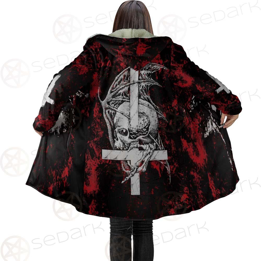 Satan Head Cross Inverted SED-0493 Cloak