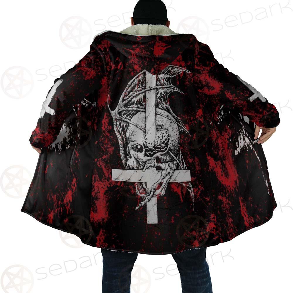 Satan Head Cross Inverted SED-0493 Cloak