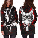 Satan Head Cross Inverted SED-0493 Hoodie Dress