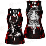 Satan Head Cross Inverted SED-0493 Women Tank Top