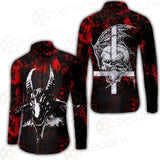 Satan Head Cross Inverted SED-0493 Shirt Allover