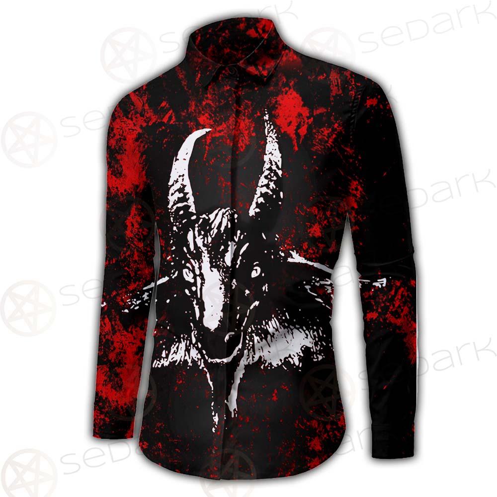 Satan Head Cross Inverted SED-0493 Shirt Allover