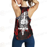 Satan Head Cross Inverted SED-0493 Women Tank Top