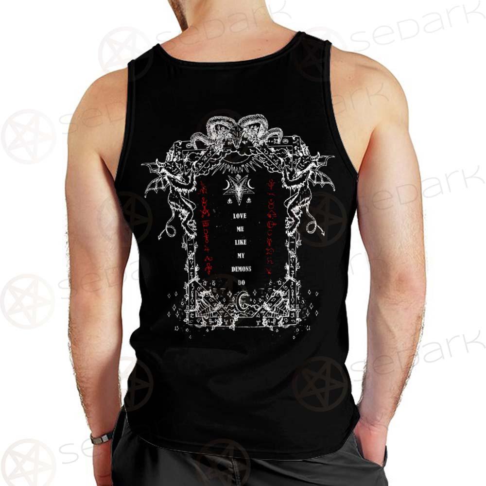 Love Me Like My Demons Do SED-0496 Men Tank-tops