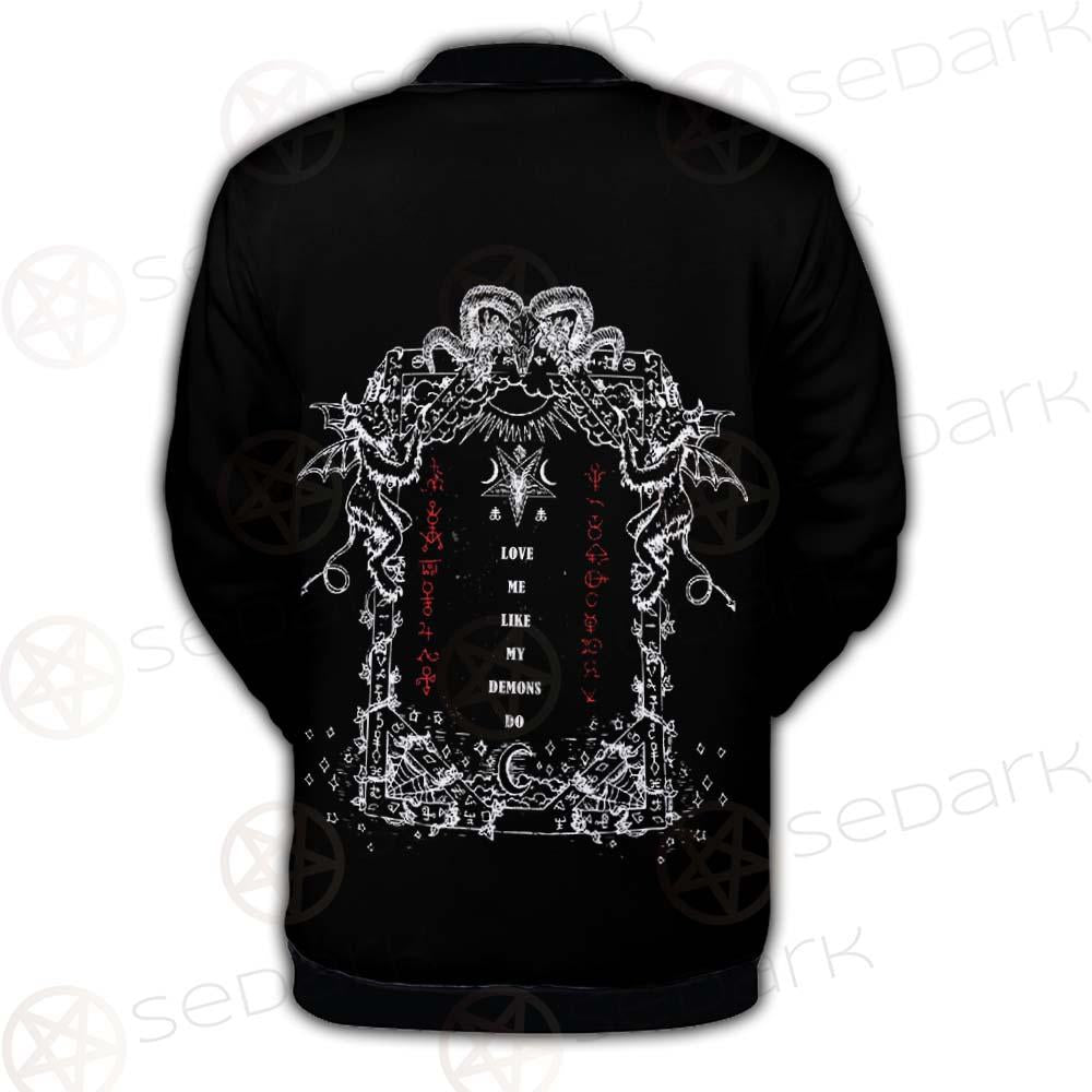 Love Me Like My Demons Do SED-0496 Button Jacket