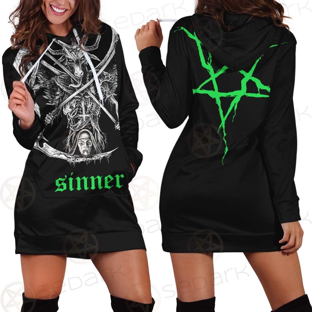 Satan Sinner 666 SED-0498 Hoodie Dress