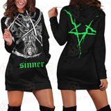 Satan Sinner 666 SED-0498 Hoodie Dress