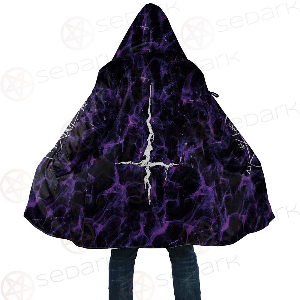 Satan Cross Inverted Purple SED-0499 Cloak