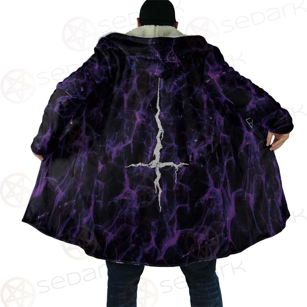Satan Cross Inverted Purple SED-0499 Cloak