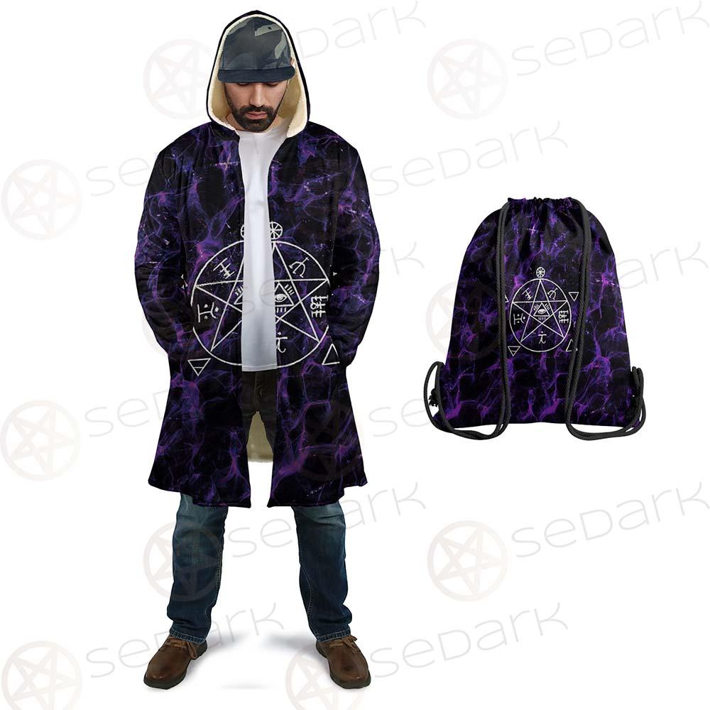 Satan Cross Inverted Purple SED-0499 Cloak