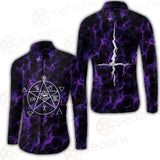 Satan Cross Inverted Purple SED-0499 Shirt Allover