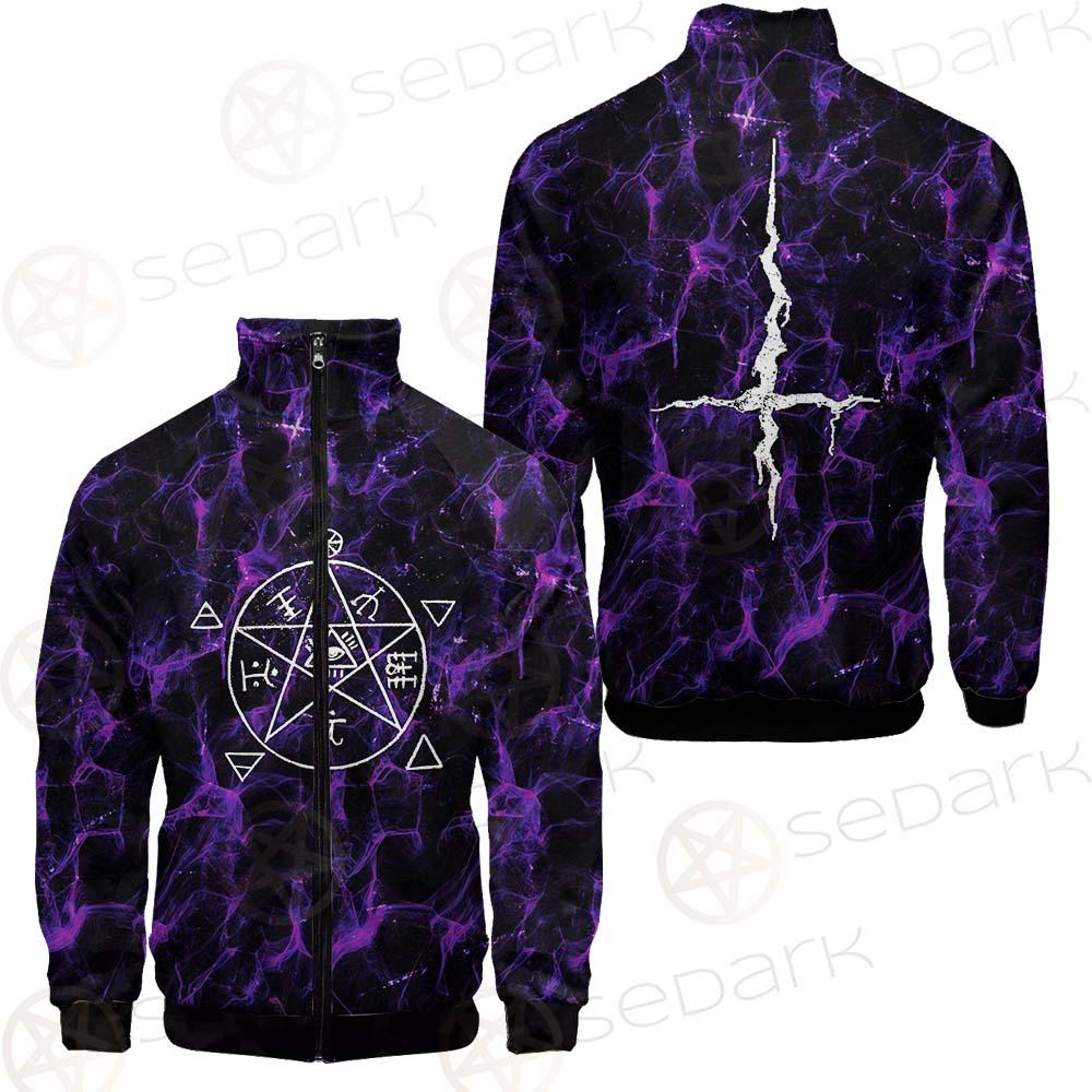 Satan Cross Inverted Purple SED-0499 Jacket