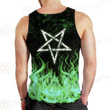 Satan Fire Green SED-0500 Men Tank-tops