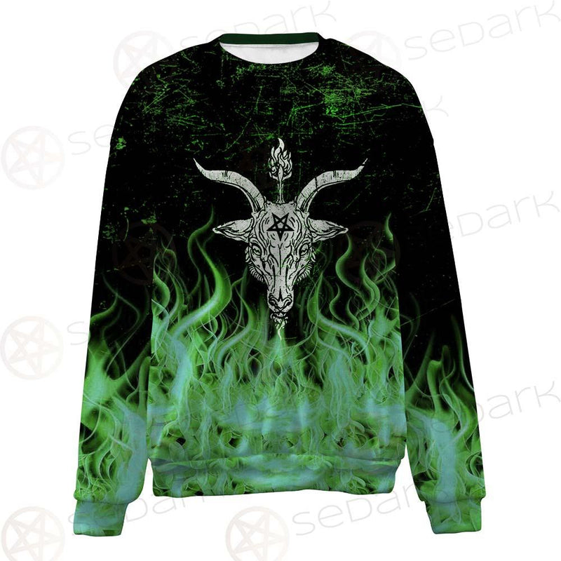 Satan Fire Green SED-0500 Unisex Sweatshirt