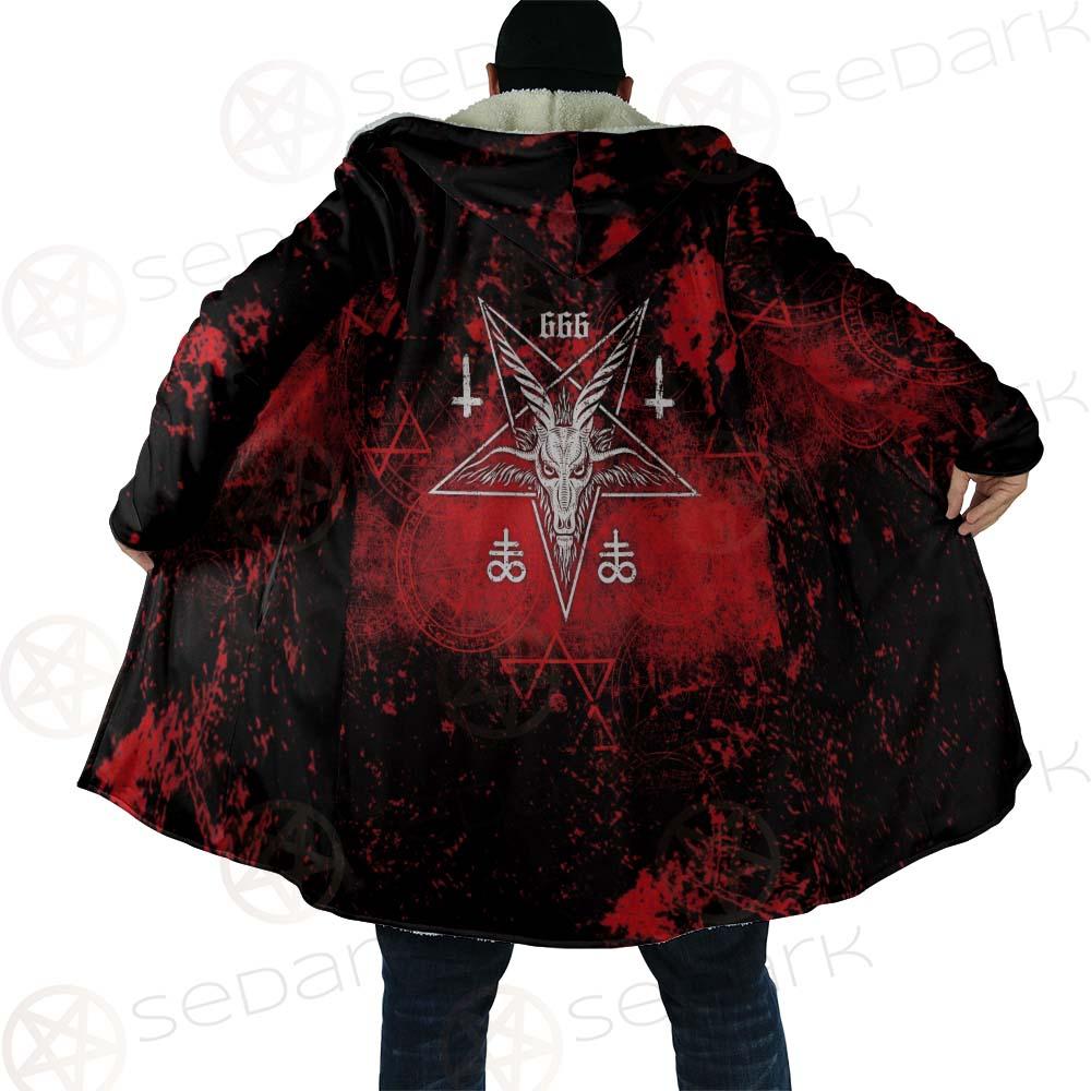 Red Baphomet 666 SED-0501 Cloak