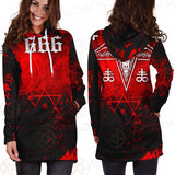 Red Baphomet 666 SED-0501 Hoodie Dress