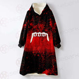 Red Baphomet 666 SED-0501 Oversized Sherpa Blanket Hoodie