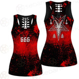 Red Baphomet 666 SED-0501 Women Tank Top