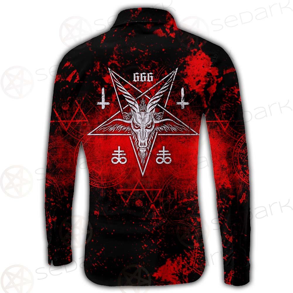 Red Baphomet 666 SED-0501 Shirt Allover