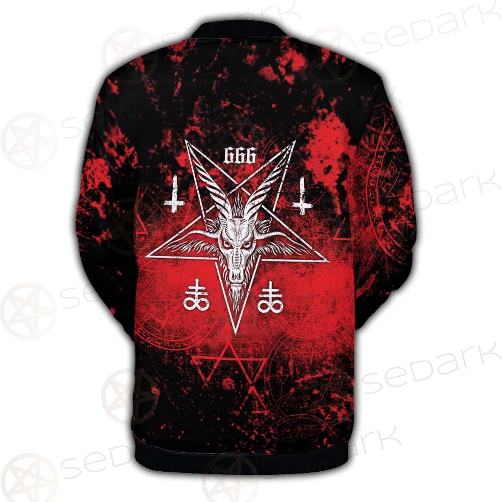 Red Baphomet 666 SED-0501 Button Jacket