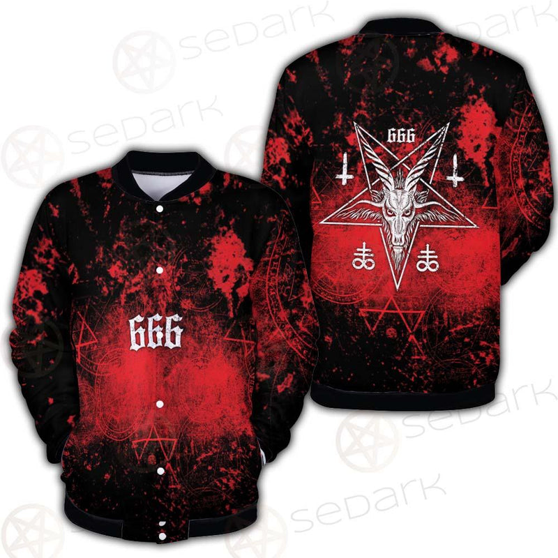 Red Baphomet 666 SED-0501 Button Jacket