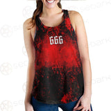 Red Baphomet 666 SED-0501 Women Tank Top