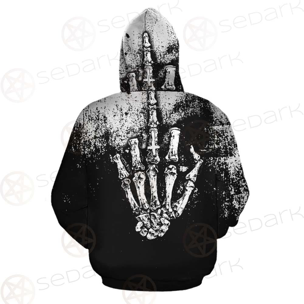 Satan Hand Cross Inverted SED-0502 Hoodie & Zip Hoodie
