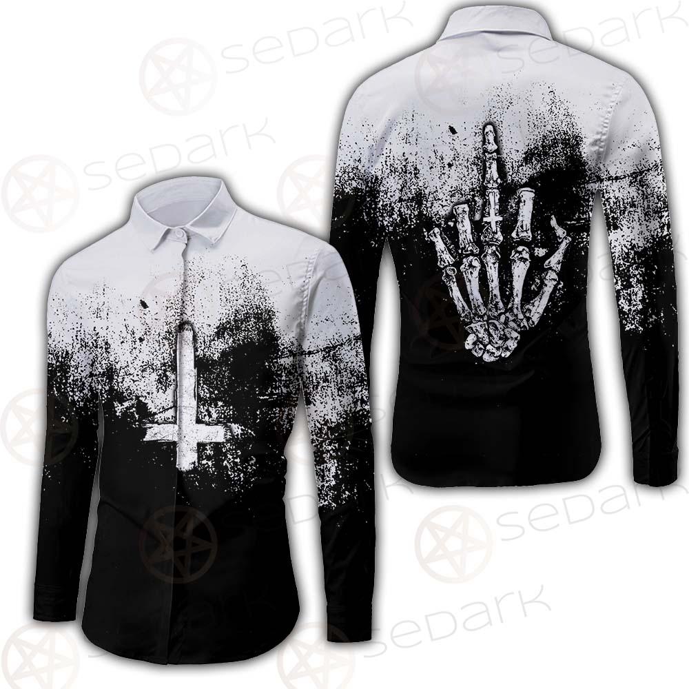 Satan Hand Cross Inverted SED-0502 Shirt Allover