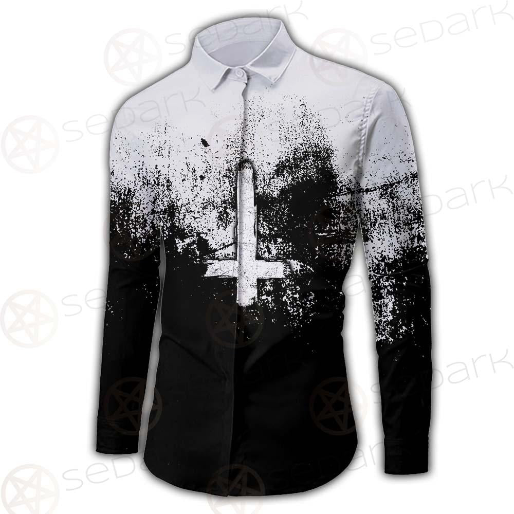 Satan Hand Cross Inverted SED-0502 Shirt Allover